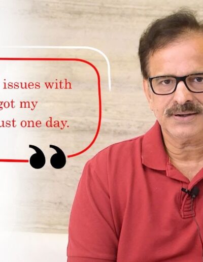 Patient shares quick dental treatment experience.