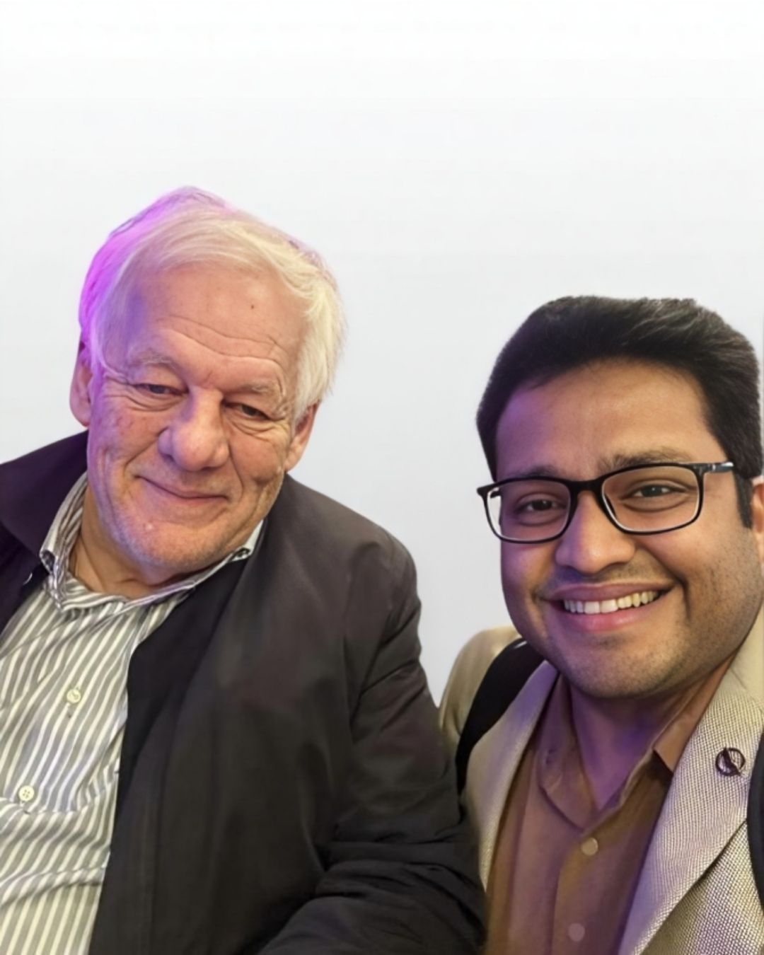Dr. Tomas Albrektsson with Dr Chirag Chamria<br />