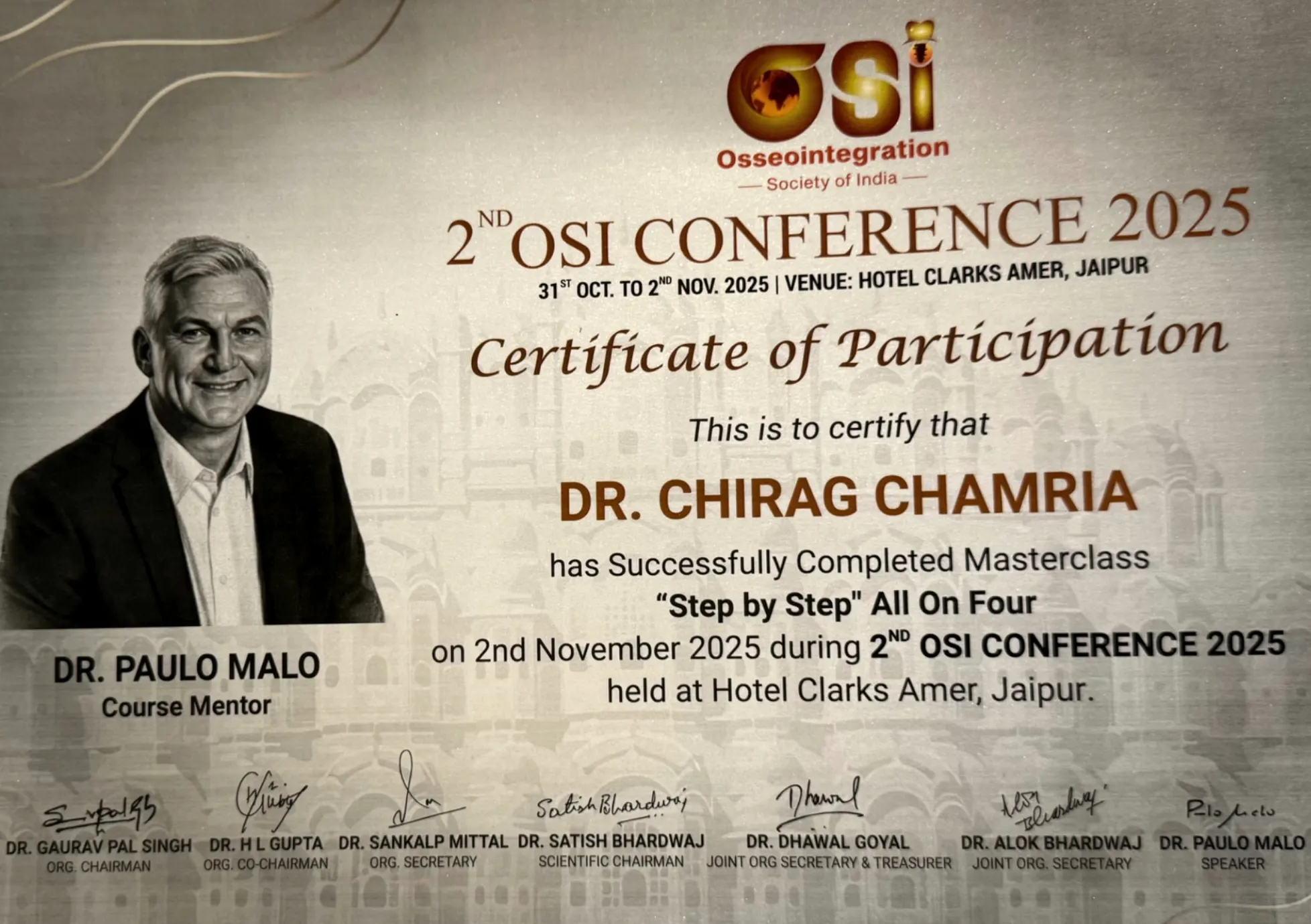 Dr Chirag and Dr Paulo