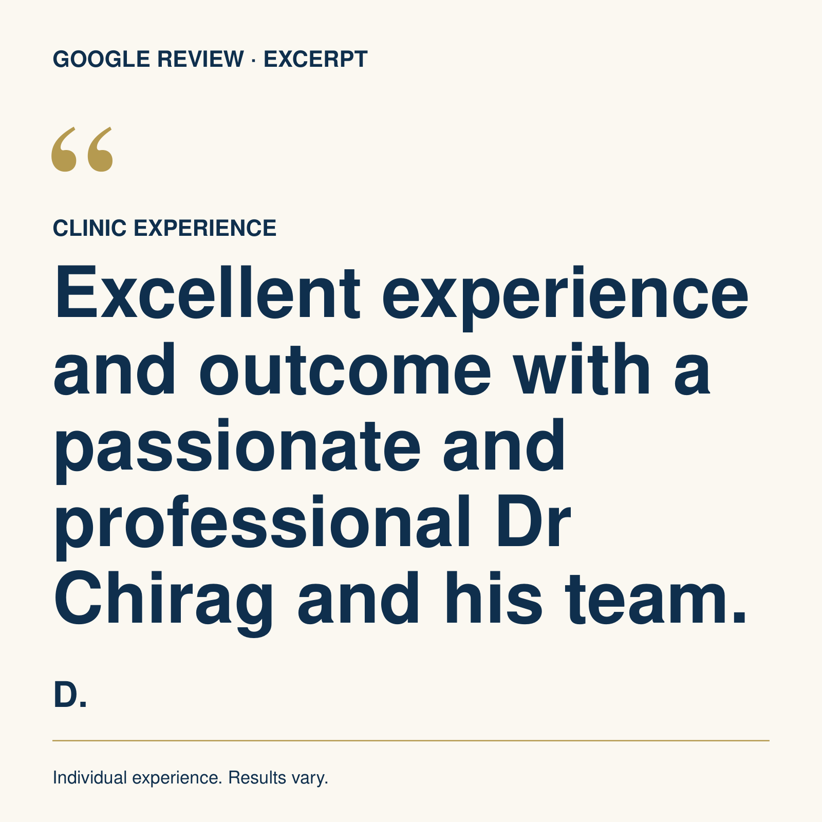 Professional Team Dr Chirag Chamria